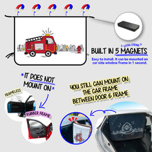 Load image into Gallery viewer, Magnetic Car Window Shade Shade - Fire Truck