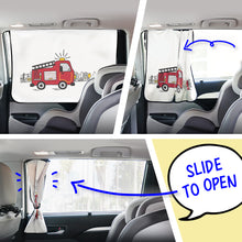 Load image into Gallery viewer, Magnetic Car Window Shade Shade - Fire Truck