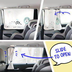 Magnetic Car Window Shade Shade - Lion