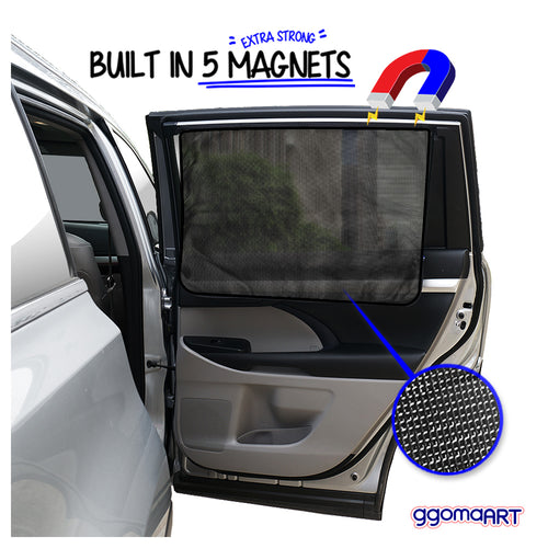 Magnetic Car Window Shade Shade - Black Mesh